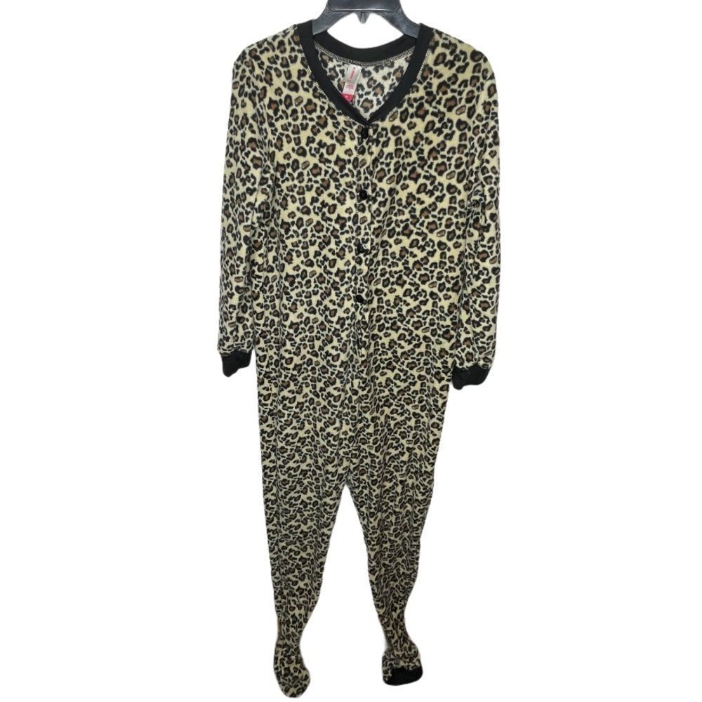 No Boundaries Animal Print Onesie Pajamas